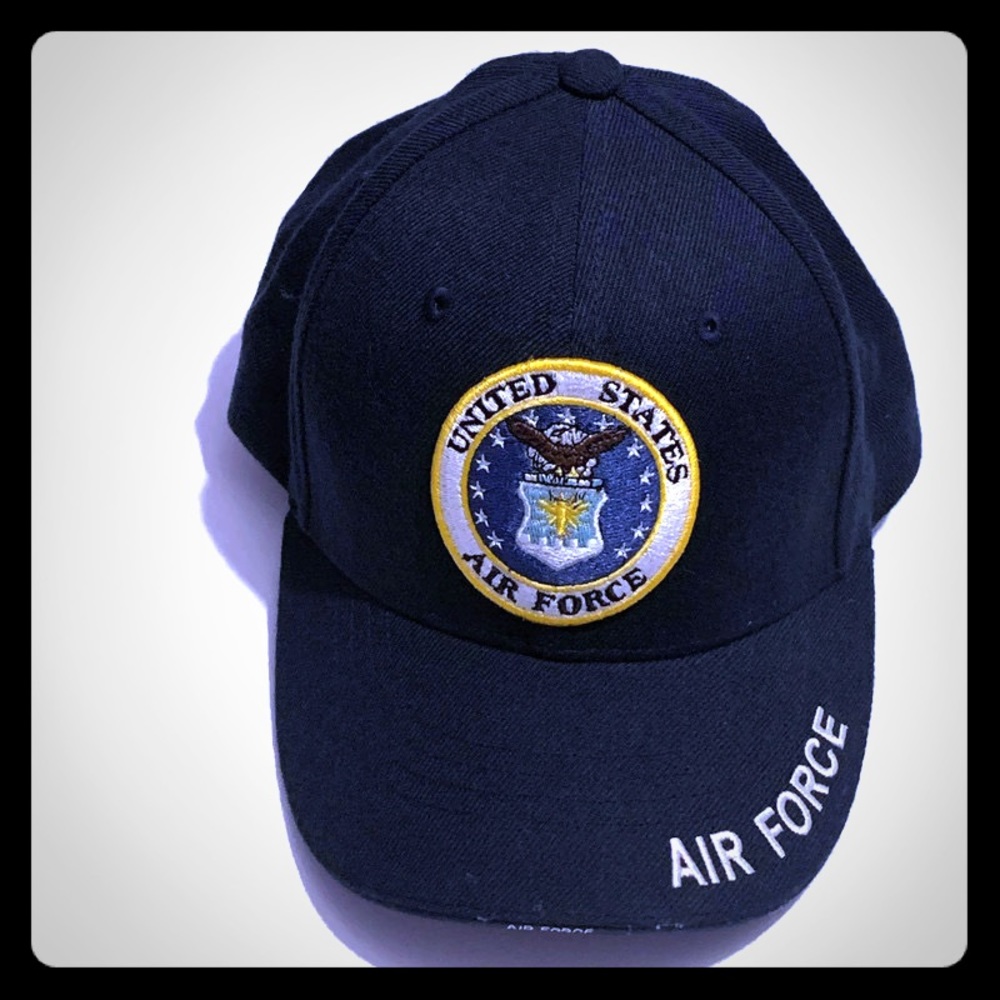 Air Force Navy Blue Military Hat Adjustable